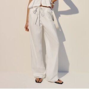 Reformation Micah Poplin Pants